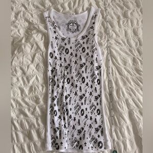 Rockstar punk baby-muscle-tee printed graphic tank top camisole